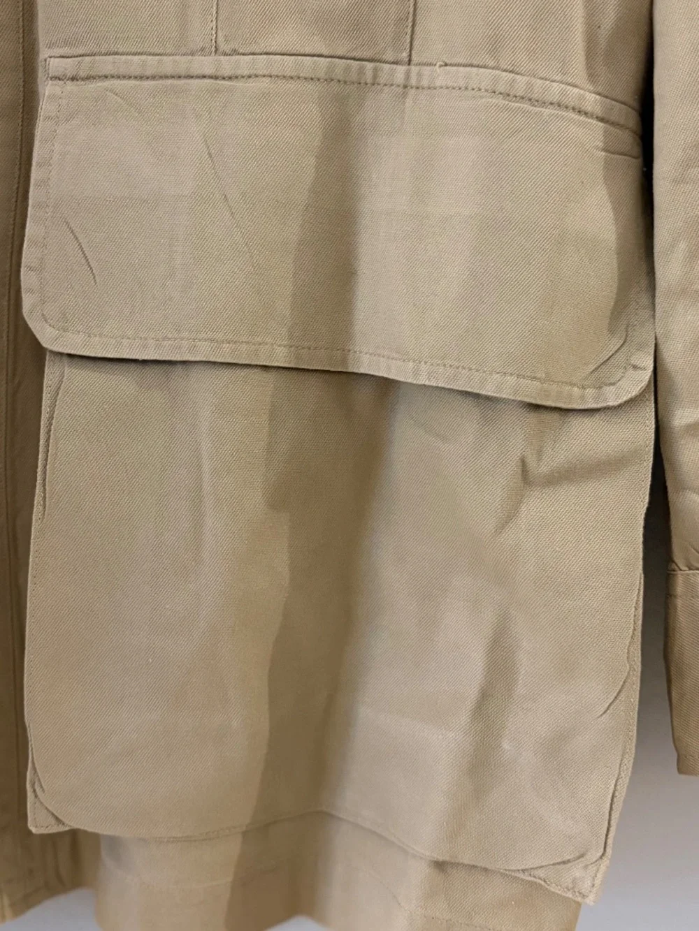 Vintage 1950s USAF US Air Force Khaki Safari Field Jacket